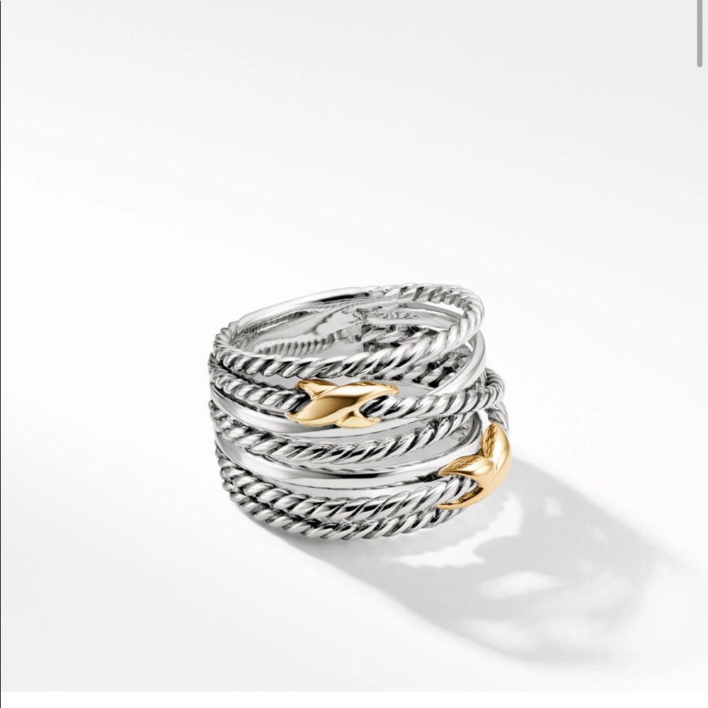 David yurman Double X crossover ring
